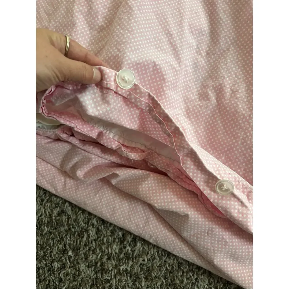 Pottery Barn Kids Lindsey Lattice duvet cover twin bedding organic cotton